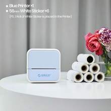 ORICO-S1 Multi-Function Mini Portable Printer, Mini Thermal Label Printer, Label Maker, Mini Portable Thermal Printer, Includes 6 Rolls Of 56mm Label Paper, Supports Photo And Label Printing, Inkless Bluetooth Printer, Suitable For Printing Images, Photos, Diaries, Perfect For Back To School DIY - Multicolor - View 15