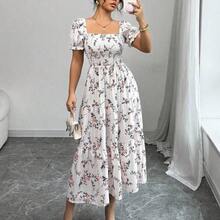 Women Midi Dresses - Marrón - View 5