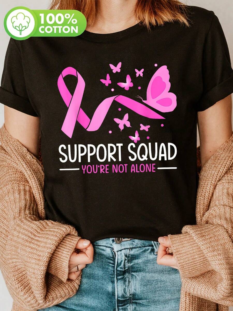 Camiseta de mujer para primavera y verano - Negro - Ver 1