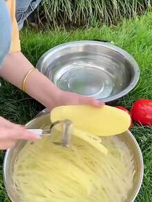 Dao nạo và thái lát bằng thép không gỉ chịu lực, tay cầm gỗ, thiết kế lưỡi dày. Phù hợp cho nhiều loại trái cây và rau củ. Dụng cụ nạo đa năng và thái rau củ, phù hợp dùng tại nhà và chuyên nghiệp, dụng cụ thái rau củ, dụng cụ nhà bếp cho gia đình và dã ngoại ngoài trời - Nhiều màu 1 - Xem 8