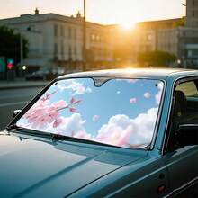 1 Sakura Sky Car Sunshade, Prevents Direct Sunlight And Lowers The Temperature Inside The Car, Very Suitable For Long Trips, City Driving, And Family Outings,Car Acessesories,Car Acessesories Women,Car Acessesories Interior - Multicolor - View 5
