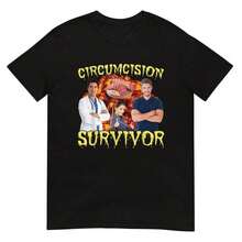 Camiseta de Sobreviviente de Circuncisión - Negro - Ver 6