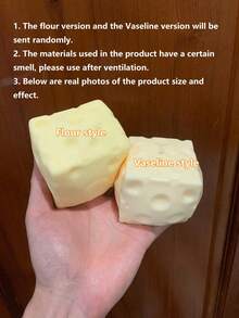 1個大號起司泰迪玩具 手作方形壓力球 填充石油凝膠或麵粉 無回彈 可塑性強 柔軟紓壓 適合青少年與成人 緩解焦慮 提升專注力 成人惡搞禮物 辦公室學習放鬆 趣味 - 多色 - 查看 8