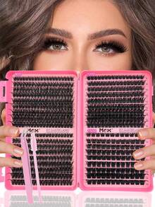 Bộ nối mi giả 640 sợi D Curl kiểu Manga, độ dày 10D 20D 30D 40D 50D 60D 80D 100D 120D 150D 8-16mm, tự làm mi giả từng sợi, mi giả 3D kiểu Nga, mi giả ấn tượng, mi giả lông chồn rối, trang điểm hàng ngày, mi giả cosplay, trang điểm đầy đủ và sử dụng hàng ngày, nhỏ gọn tiện lợi cho sử dụng hàng ngày hoặc đi ra ngoài. - D - Xem 3