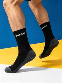 1/3/6 Paar Herren Arbeitssocken, graues Bodenmuster, lässig Sport Lauf Basketball Socken - Verschiedenfarbig - Übersicht 3