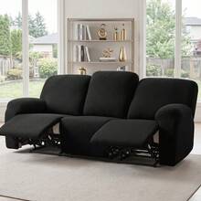 4pcs Stretch Recliner Sofa Covers, 1/2/3 Seater Slouchy Sofa Slipcovers, Elastic Recliner Couch Covers, Single Seat Recliner Sofa Covers, Elastic Sofa Covers - Multicolor - View 12