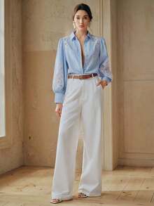 Women Blouses & Shirts - Blue - View 4