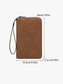 Ví đựng hộ chiếu chống RFID CHARM INFINITE, ví du lịch dung lượng lớn có khóa kéo, ví đựng thẻ và vé đa năng bằng da PU. - Nhiều màu - Xem 11