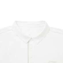 LI-NING Kaos Polo Pria untuk Kebugaran, Cepat Kering, Menyerap Keringat, Melindungi dari Sinar Matahari, Atasan Kasual APLW163 - Putih - View 6