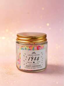 Candy Jar Candle, Personalized Birth Year Candy Scented Candle, 1985-2005 All Years Covered Vintage Jar Candle, Sweet Fragrant Decor, Retro Nostalgic Home Decor, Soothing Aroma, Atmosphere-Enhancing Item, Suitable For Men, Women, Couples Birthday, Holiday Gifts And Commemorative Occasion Decor, Also Suitable For Car, Home, Office, Travel, Gym And Event Occasions. Perfect Gift For Friends And Family - Multiple Styles - View 29