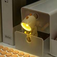 Dinosaur LED Night Light For Kids, Foldable Magnetic Night Light For Bedroom Bedside Table, Rechargeable And Portable Night Light Toy - 淺綠色 - 查看 4