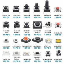 240 Pcs 24 Value Micro Momentary Tactile Push Button Switch Tact Assortment Kit - 1 - Xem 5