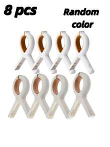 1/4/8pcs Windproof Large Plastic Clothes Pegs, Sturdy Clip Design For Securing Quilts, Bed Sheets And Garments While Drying. Durable Thickened Plastic, Rust-Proof And Reusable For Long-Term Daily Use. Practical Household Clothes Pins. Perfect For Boyfriend Gifts, Camping Equipment And Holiday Essential. - Multicolor - View 13