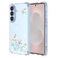 Case For, Transparent Case With Aesthetic Butterfly And Flower Designs, Anti-Yellow Soft Silicone Slim Anti-Shock Anti-Scratch TPU Bumper Case - 三星 Galaxy S26 - 查看 1