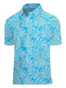 Golf Shirts For Men Printed Performance Moisture Wicking Short Sleeve Dry Fit Polo Shirts Men's Clothes Fashionable And Casual Full-Width Color Printed Shirt, Comfortable To Wear, Cool And Breathable, Suitable For Daily Wear, Travel, And Parties, It Is Your First Choice. - Nhiều màu - Xem 2