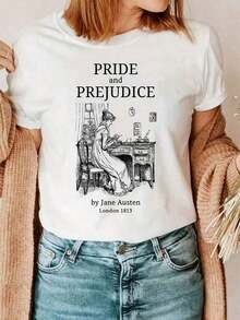 Camiseta vintage de Orgullo y prejuicio, camiseta de Jane Austen, Mr. Darcy, amante de los libros, camisetas retro estéticas, regalo para fanáticos de los libros81.jpg220 g Camiseta de algodón puro de 220 g para primavera-verano. Siente la temporada en su máxima expresión. Nuestra camiseta de algodón puro de está tejida para una transpirabilidad y suavidad excepcionales, lo que la convierte en tu compañera ideal desde las flores de primavera hasta el sol de verano. Diseñada para la comodidad durante todo el día, es más que un básico: es un regalo considerado y práctico para envolver a tus seres queridos en una comodidad inquebrantable. VNU4 - Negro - Ver 7