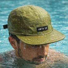 Anth Co Strapback 5 Panel Waterproof Straight Brim Cap - 綠色 - 查看 1