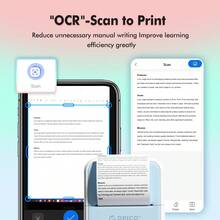 ORICO-S1 Multi-Function Mini Portable Printer, Mini Thermal Label Printer, Label Maker, Mini Portable Thermal Printer, Includes 6 Rolls Of 56mm Label Paper, Supports Photo And Label Printing, Inkless Bluetooth Printer, Suitable For Printing Images, Photos, Diaries, Perfect For Back To School DIY - Multicolor - View 8