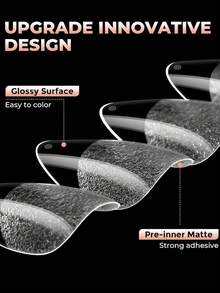 72 piezas de puntas de uñas postizas de gel suave acrílico medio mate transparente, forma de almendra corta, 12 tamaños, suministros de salón de arte de uñas de gel suave para extensión de uñas y DIY, duraderas y de larga duración - transparente - Ver 3