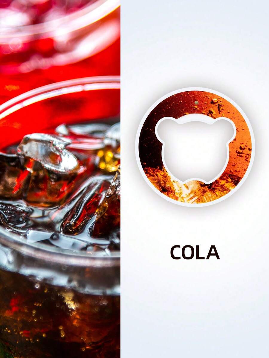 3/5/7pcs Bear Shape Flavor Pods For Bottle, Fruit Fragrance Rings For Water Bottle Flavor Pods Creative Water Cup Scented Pods For Outdoor Sports - Multicolor - View 1