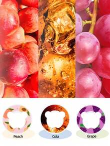 3/5/7pcs Bear Shape Flavor Pods For Bottle, Fruit Fragrance Rings For Water Bottle Flavor Pods Creative Water Cup Scented Pods For Outdoor Sports - Multicolor - View 4
