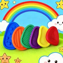 Soft Texture Stress Relief Sensory Soothing Stone, Suitable For Students, Relieves Anxiety And Stress (Random Color) - Multicolor - View 6