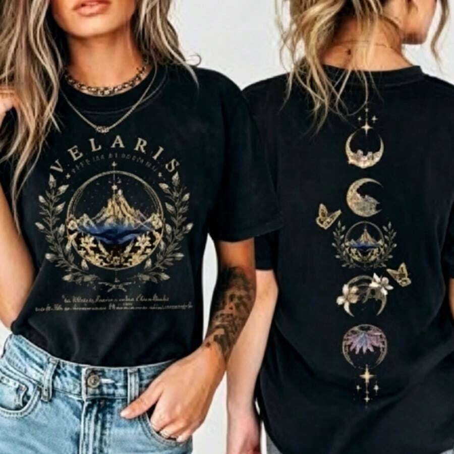 Court Of Thorns And Roses Velaris Shirt,Thorns And Roses Court Of Dreams Shirt,Acotar Tee,Night Court,Ana1240 - 圖片的主色調 - 查看 1