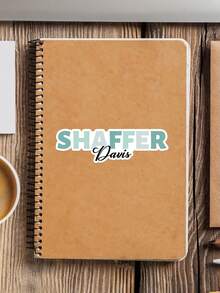 Pegatinas personalizadas con degradado de arcoíris y texto personalizable, etiquetas de vinilo resistentes al agua, diseño removible sin residuos, adecuadas para botellas de agua, portátiles, cuadernos y otros artículos de uso diario - Multicolor - Ver 30