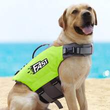 Dog Life Jacket With Reflective Stripes, Adjustable High Visibility Dog Life Vest Ripstop Dog Lifesaver Pet Life Preserver With High Flotation Swimsuit For Small Medium And Large Dogs - Multicolor - View 1