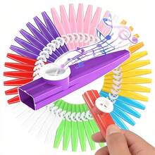 3pcs 10cm Plastic Kazoos With Reeds - Multicolor Party Favors For Events, Durable Assorted Colors Musical Instruments, Birthday Gift Bulk Supplies ZSY - Multicolor - View 1