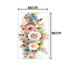[Popular Choice] 1 Piece, Home Decor, Bathroom Mat, Bathroom Non-Slip Mat, Kitchen Decor, Kitchen Mat, Doormat, Colorful Floral Pattern Mat, Bohemian Style Mat, Soft And Comfortable, Relieves Fatigue. - Flower - View 13