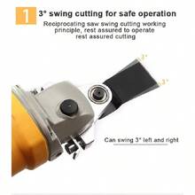 Angle Grinder Conversion Universal Head Adapter, M10 Thread Oscillating Tool For 100mm Grinder, Multifunctional Swing Saw Cutter & Polisher For Cutting Wood, Sanding, Scraping Nails - Multicolor - View 3