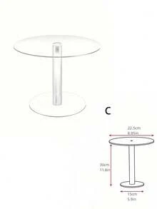 Removable Acrylic Cake Stand, Transparent Wedding Ceremony Birthday Cake Display Rack, Wedding Dessert Display Shelf - Clear - View 11