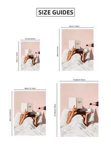 1pc Frameless Champagne Print Stylish Bedroom Wall Art, Chic Headboard Decor Poster For Bedroom, Dorm, Living Room, Back To School, Funky Posters, Vintage Decor, College Dorm Essentials, Unique Gift - Frameless - View 8