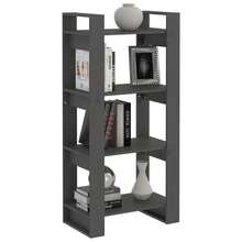 Bibliothèque/Séparateur de pièce  Gris 60x35x125 cm Bois massif - Gris - Voir 4