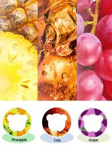 3/5/7pcs Bear Shape Flavor Pods For Bottle, Fruit Fragrance Rings For Water Bottle Flavor Pods Creative Water Cup Scented Pods For Outdoor Sports - Multicolor - View 3