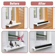 5 pièces Pics anti-oiseaux Barrière répulsive pour chats et oiseaux Fenêtre Clôture Balcon Jardinage extérieur Fournitures de lutte contre les nuisibles - A - Voir 9
