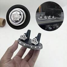 3件套新款皇冠图案汽车配件 - 车载手机支架、一键启动装饰贴纸、车载仪表盘手机导航支架、汽车内饰装饰配件 - 皇冠圖案 - 查看 9