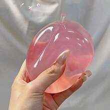 Crystal Apple Stress Relief Toy, Handheld Desktop Toy, Malt Soft Slow Rebound Stress Relief Toy, Party Gift, Adult Anxiety Relief Toy, Squeeze Toy, Squeeze Toy, Need More, Finger Toy, Squeeze Toy, Sensor Toy - 粉色 - 查看 2