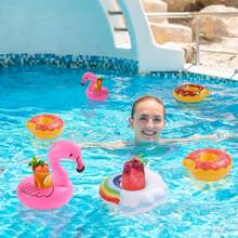Pool Drink Float, Inflatable Drink Cup Holder, Floating Drink Cup Holder, Pool Party Special Drink Float (Shipped In Random Color And Style) - Blue - View 6