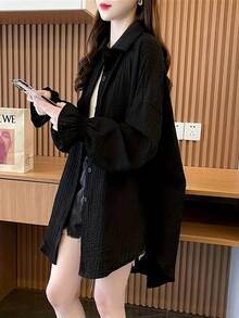 Women Blouses & Shirts - Black - View 6