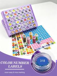 42-Grid Diamond Painting Storage Box Set Including Adjustable Bracket Stickers, Diamond Painting Tools And Accessories, DIY Handmade Storage Box Set - Sets - View 4