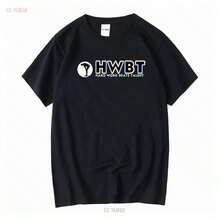 Camiseta HWBT HARD WORK BEAT TALENT, Motivacional, Negra, XL, vintage, lavada, informal, de diseñador, con estampado gráfico, transpirable, elegante. - Negro - Ver 1