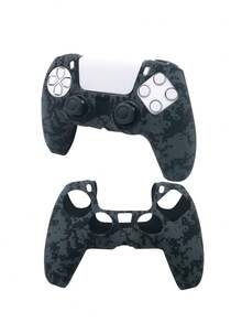 1 ốp bảo vệ màn hình in chuyển nhiệt, tương thích với máy chơi game 5 inch, chống trượt, chống mồ hôi, chống bụi, chống trầy xước, phụ kiện chơi game giúp nâng cao trải nghiệm chơi game. - Lưới đen chuyển nước - Xem 1