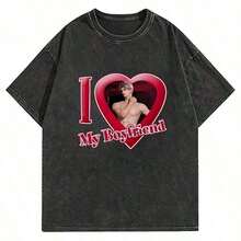 Retro 100% Cotton T-Shirt For Men And Mature Women, Harajuku Style, Short Sleeve, With The Phrase 'I Am Fernando Alonso' - 黑色 - 查看 6