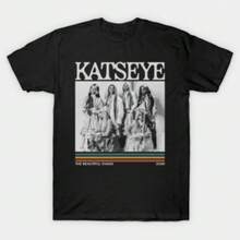 Camiseta Katseye Band  The Beautiful Chaos 2026, una camiseta de manga corta adecuada para el hogar, uso diario, fiestas y viajes, perfecta como regalo para amigos o familiares. - Negro - Ver 6