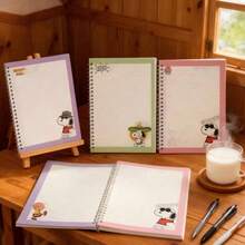 SNOOPY 1 Book Cute Color  Notebook Ins High Beauty A5 Coil Notebook Limited Edition, The Perfect Small Gift For Fans, Family, And Friends, A Daily Good Item[Stochastic Style] - Multicolor - View 4