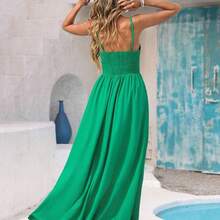 Vestido bordado para vacaciones para mujeres - Azul - Ver 10