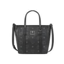 MCM Toni Visetos 女款刺繡 Logo 單肩斜挎包 - 黑色MWPAATN04BK001 - 查看 12