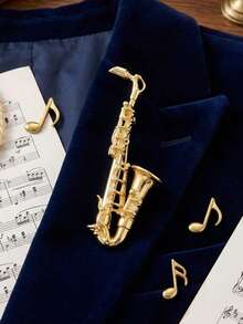 Enamel Musical Instrument Brooches - Classic Musical Scene Pins For Women Unisex Casual Party Jewelry Accessories / Friends Gifts Badges Decoration - Musical Instruments - View 15